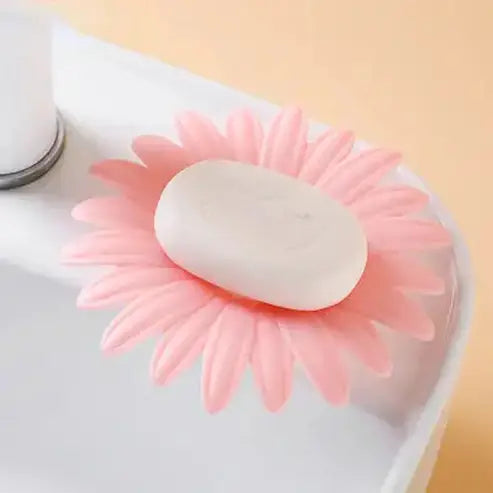 Double-Layer Daisy Bathroom Soap Dish