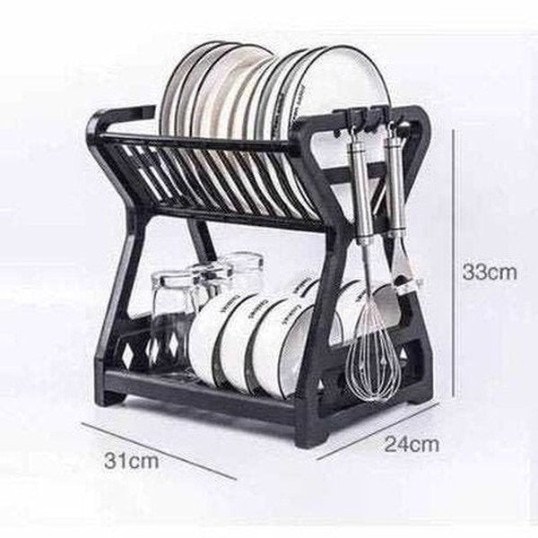 Double Layer Dish Drying Rack Over Sink Organizer Dish Dryer