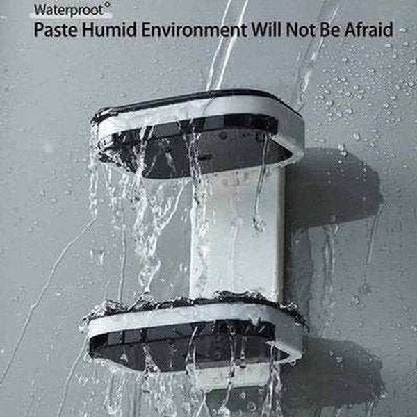 Double Layer Wall Mounted Soap Storage Tray for Bathroom