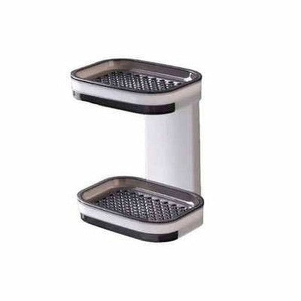 Double Layer Wall Mounted Soap Storage Tray for Bathroom