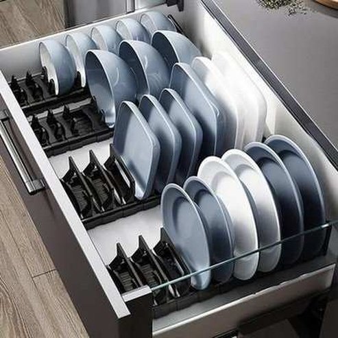 Drawer Cabinet Divider Storage Dish Drainer Drainer