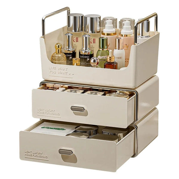 Drawer Style Cosmetics Storage Box, Desktop Dressing Table, Skincare Shelf