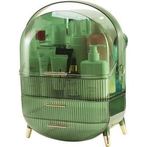 Dresser Organizer Container with Lid and Drawers