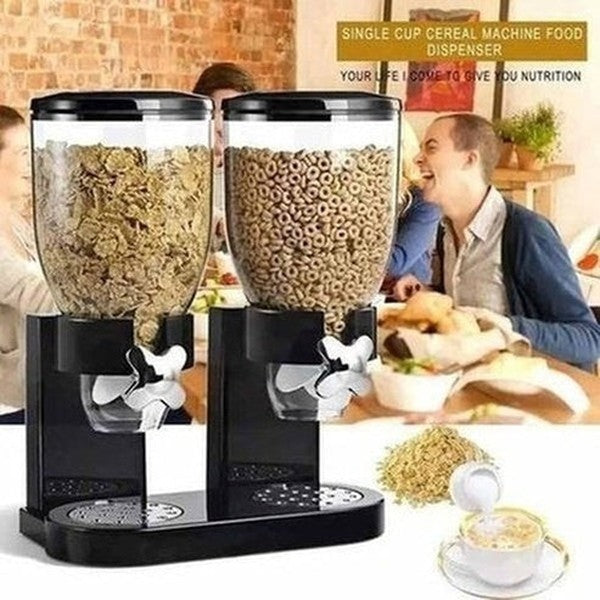 Dry Food Dispenser Dual Control Dry Food Cereal Dispenser