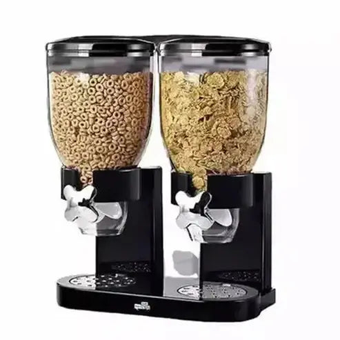 Dry Food Dispenser Dual Control Dry Food Cereal Dispenser