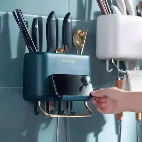 Durable Kitchen Utensil Drainer Rack for Organized Storage