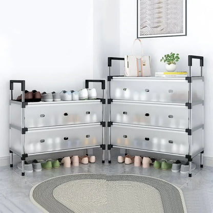 Dust-Proof Shoe Rack – Large Capacity Multi-Layer Shoe Organizer