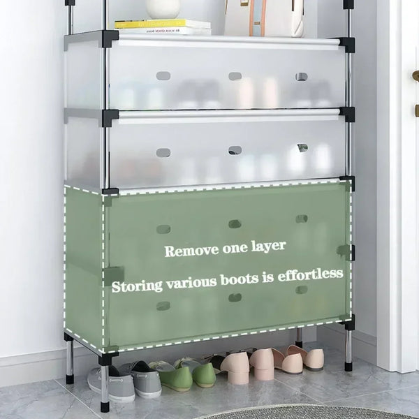 Dust-Proof Shoe Rack – Large Capacity Multi-Layer Shoe Organizer