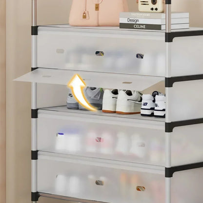 Dust-Proof Shoe Rack – Large Capacity Multi-Layer Shoe Organizer