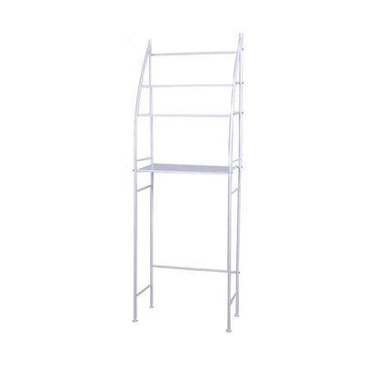 White Metal Bathroom Cabinet with 3 Shelves