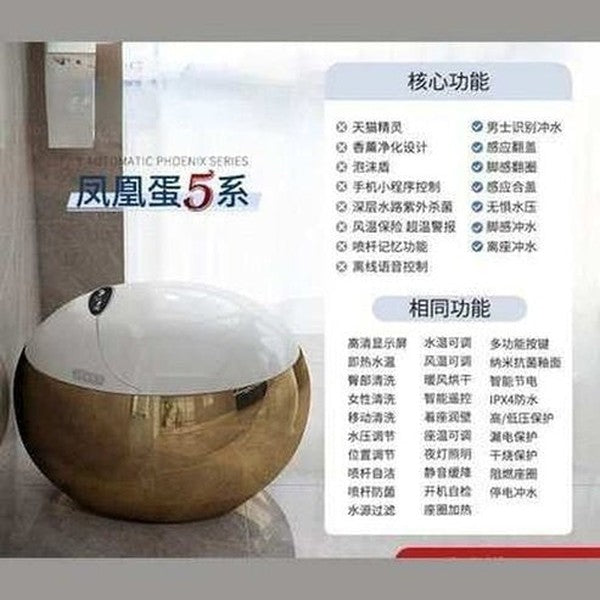 Earl David Golden Smart Egg Toilet