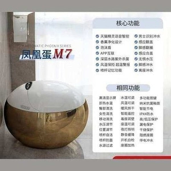 Earl David Golden Smart Egg Toilet