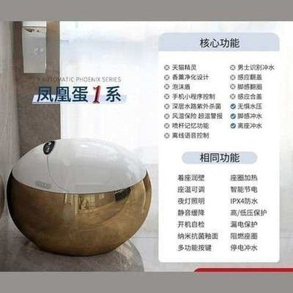 Earl David Golden Smart Egg Toilet