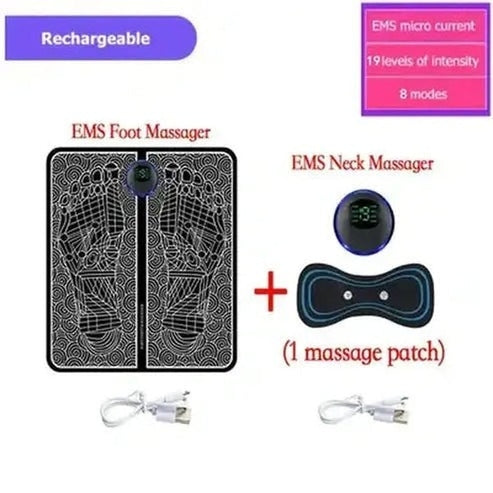 Electric EMS Foot Massager Pad: Pure Relaxation