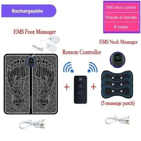 Electric EMS Foot Massager Pad: Pure Relaxation