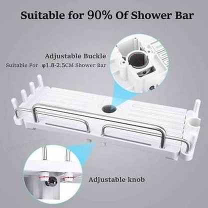 Extendable Shower Shelf Bathroom Shelf Without Drilling