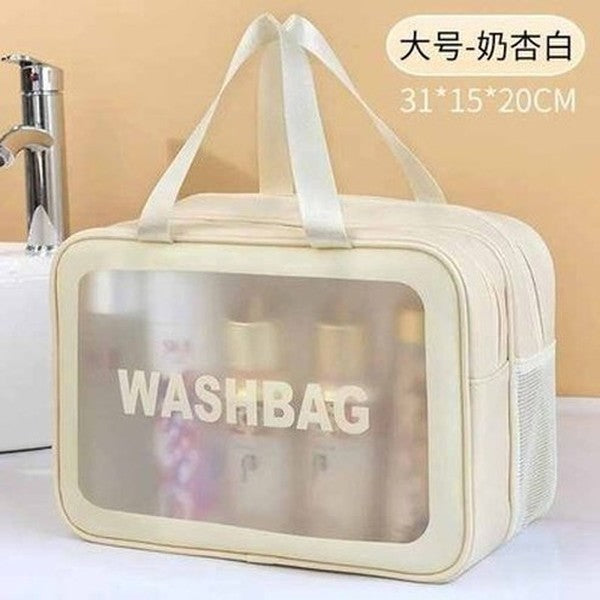 Female Transparent Waterproof Makeup Storage Pouch
