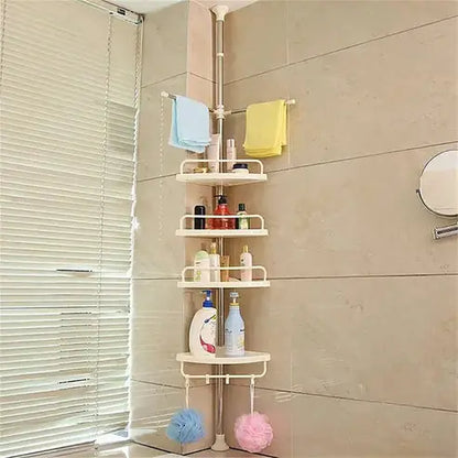 Floor-to-Ceiling Tension Pole Shower Caddy