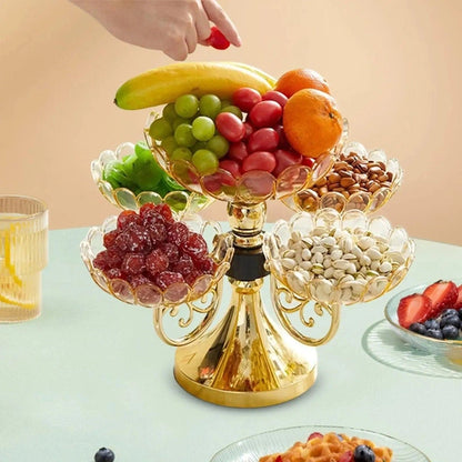 Flower Snack Dessert Plate, Divided Serving Dishes, Snack Serving Tray