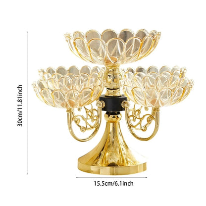 Flower Snack Dessert Plate, Divided Serving Dishes, Snack Serving Tray