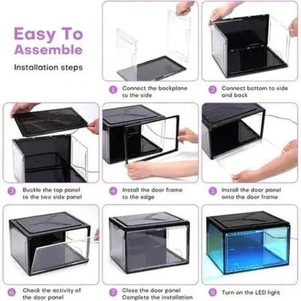 Foldable Clear Shoe Storage Boxes