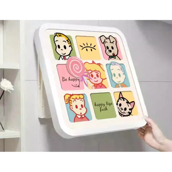 Foldable Storage Box for Bathroom, Clean Clothes Hanging Organizer