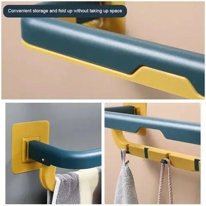 Folding Wall-Mounted Towel Rack