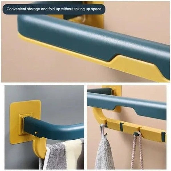 Folding Wall-Mounted Towel Rack