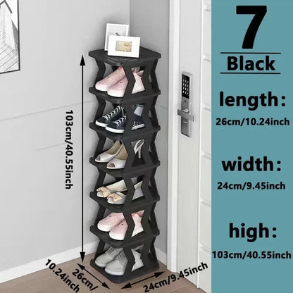 Folding Simple Shoe Rack – Compact Shoe Storage Cabinet for Corridors