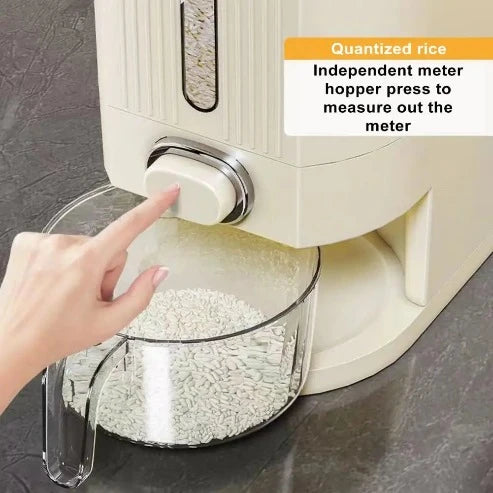 Food-Grade Rice Dispenser: Dry Food Storage with View