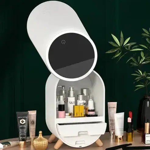 LED Desktop Makeup Organizer Box