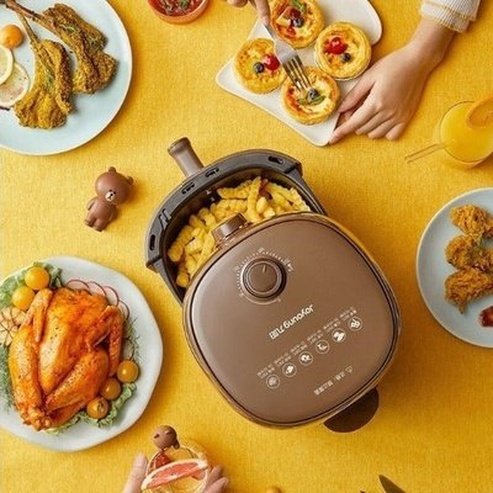 LINE FRIENDS Joyoung Brown Sally Electric Food Fryer