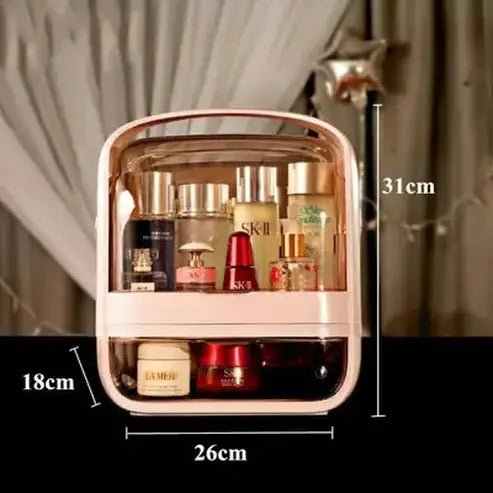 LED Desktop Makeup Organizer Box