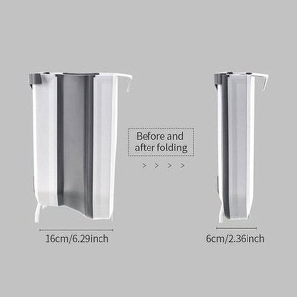 Large Capacity Collapsible Hanging Cabinet Trash Can Plastic Car Trash Can Kitchen Cabinet Garbage Storage. Waste Containment. Type: Trash Cans & Wastebaskets.