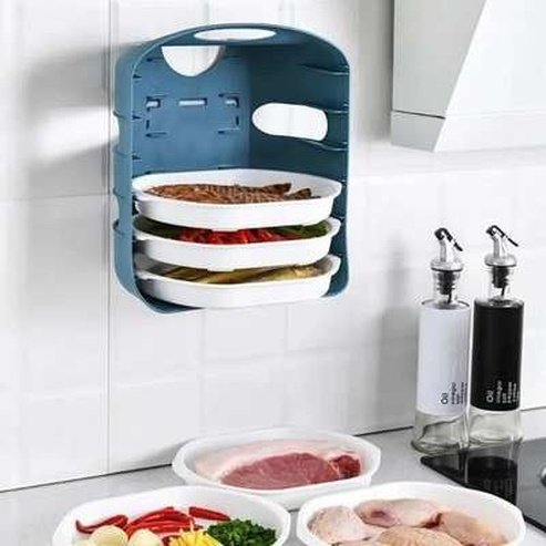 6 Layer Plastic Side Dish Storage Rack