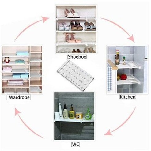 Side-to-Side Adjustable Locker Storage Shelves
