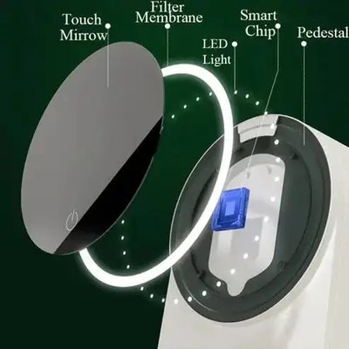 LED Desktop Makeup Organizer Box