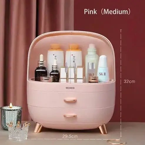 LED Desktop Makeup Organizer Box