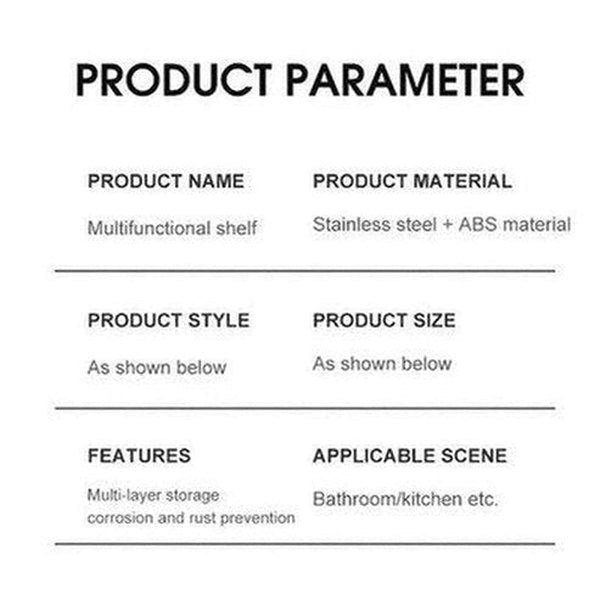 Stainless Steel Bathroom Wall Hanging Shelving