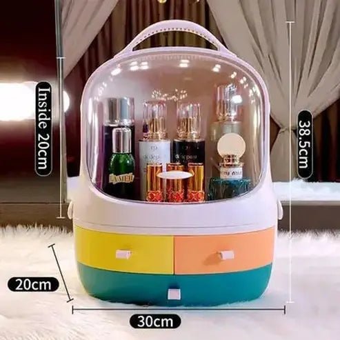 LED Desktop Makeup Organizer Box