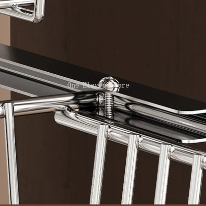 Hanger Shelf Storage, Standing Coat Rack, Garment Wheels Organizer, Wall Coat Rack