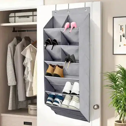 Hanging Shoe Organizer with 9 Pocket and Hooks