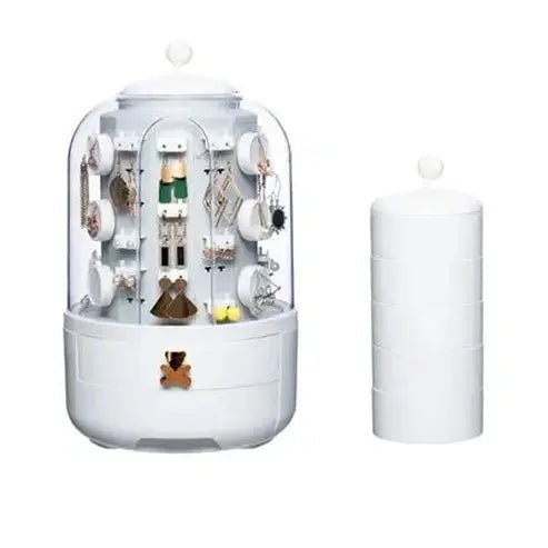 LED Desktop Makeup Organizer Box