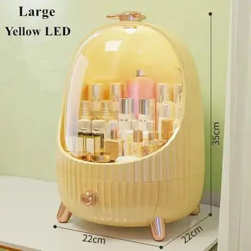 LED Desktop Makeup Organizer Box