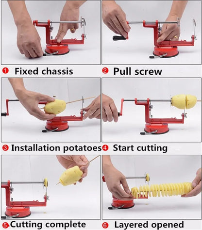 Tornado Slicer Manual Cutter Spiral Chips