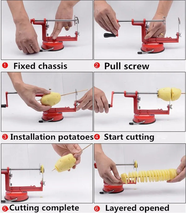 Tornado Slicer Manual Cutter Spiral Chips