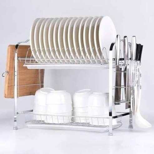 Home Drying Rack Dish Drainer With Drainboard