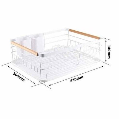 Home Drying Rack Dish Drainer With Drainboard
