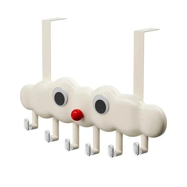 Household Cloud Hook, Door Punch-Free Strong Clothes Hook, Clothes Rack Wall-Mounted Hat Key Rack