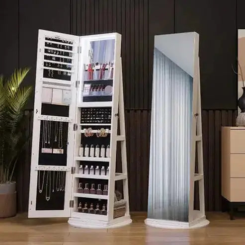 Jewelry Organizer with Door with Full Length Mirror
